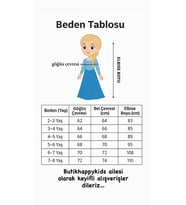 Frozen Elsa Temalı Kız Çocuk Prenses Elbise Kollu   Tüllü Kabarık  Taç Asa Eldiven + Doğum Günü Parti Seti Hediyeli