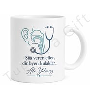 KBB Uzmanına Hediye Baskılı Kupa Bardak Kulak Burun Boğaz Doktoru Hediyesi