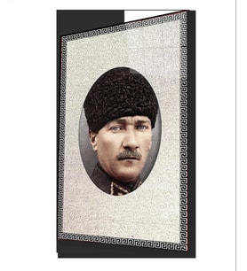 Atatürk Cam Tablo 4 mm Dayanıklı Temperli Cam