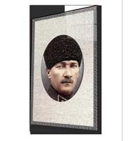 Atatürk Cam Tablo 4 mm Dayanıklı Temperli Cam