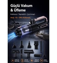 Auhma AHV-43 Şarjlı El Süpürgesi - 20.000 Pa Yüksek Emiş Gücü, 120W