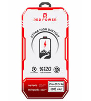 Red Power İphone 17 Pro Max Batarya Güçlendirilmiş 5000mAh