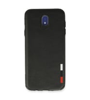 Samsung Galaxy J7 Pro / J730 Kılıf Loop Deri Silikon - Siyah