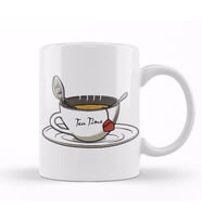 Tea Time Kupa Bardak Porselen