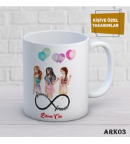 Arkadaş Temalı Kupa Bardak