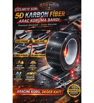 5D KARBON FİBER ARAÇ KORUMA BANDI Çizilmelere SON! Aracına Sportif & Premium Görünüm! 7cm 3 metre