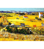 Kasaba Manzarası Sayılarla Boyama Seti 40x50 cm (Tuvale Gerili)