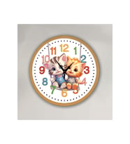 bilge Tasarım ÇOCUK ODASI Duvar Saati 30 x 30 CM (Karışık)