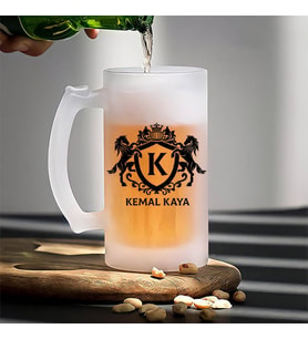 Erkeğe Hediyelik İsimli Bira Bardağı