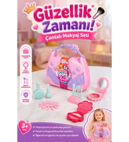 Eğitici Çantalı Kız Çocuk Oyuncak Makyaj Seti 3+ Yaş (20 cm)