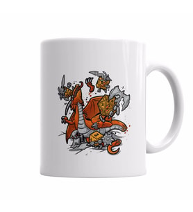 Dragon Rpg Kupa Bardak Porselen