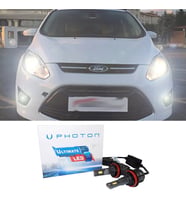 Ford C-Max Led Xenon Uzun Far Ampulü H1 Ultimate 9500 Lumens Yeni Seri Beyaz 2003-2010