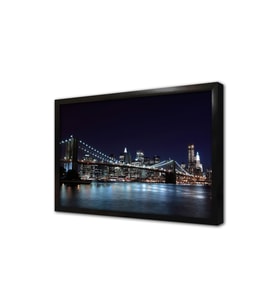 New York Gece Çerçeveli Mdf Tablo
