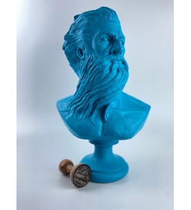 Poseidon 'Blues' Dekoratif Heykel, Pop Art Roma Yunan Heykelleri