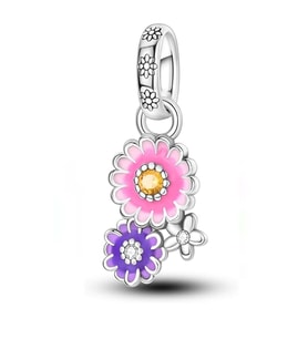 Fubena Yapışık Çiçek Sallantılı Charm