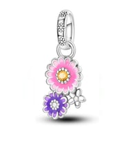 Fubena Yapışık Çiçek Sallantılı Charm
