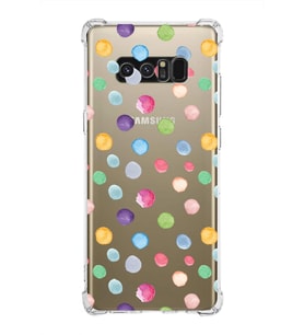 PrintiFy Samsung Galaxy Note 8 Uyumlu Water Color 6 Baskılı Şeffaf Köşe Korumalı Antişok Kılıf