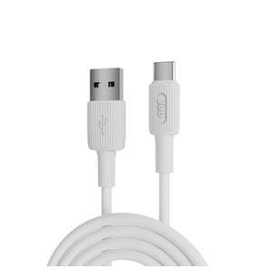 Juo 66W Usb-A To Usb Hızlı Data Kablosu Beyaz 1 Metre