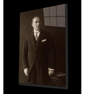 Atatürk Cam Tablo 4 mm Dayanıklı Temperli Cam