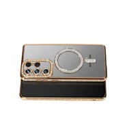 Pilelistore   Samsung Galaxy S26 Ultra Joke Simli Magneticsafe Kılıf - Gold
