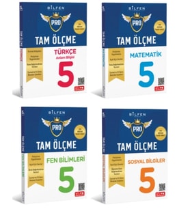 BİLFEN YAYINCILIK 5.SINIF TAM ÖLÇME TÜRKÇE+MATEMATİK+FEN BİLİMLERİ+SOSYAL BİLGİLER ETKİNLİKLİ SORU B
