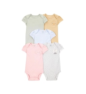 Carter's Layette Kız Bebek Kısa Kollu 5li Body 1t010410 Renkli