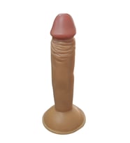 Gerçekçi Testissiz Melez Dildo 18 cm