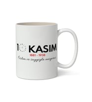 10 Kasım Mustafa Kemal Atatürk Tasarımlı Kupa Bardak Baskılı Kahve Kupa Bardak Model 8