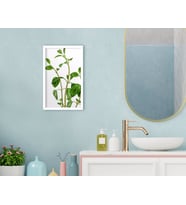 BK Home Banyo Dekoratif Ahşap Beyaz Çerçeveli Tablo-12