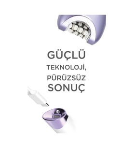 Torima TEP-02 Beyaz 6 Başlıklı Yüz+Koltuk Altı+Bikini Bölgesi+Bacak Islak Ve Kuru Kablosuz Epilatör