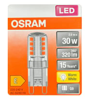 Osram 2,6W (30W) 2700K (Sarı Işık) G9 Duylu Led Kapsül Ampul
