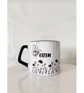 İSME ÖZEL KUPA BARDAK (KRAFT HEDİYE KUTULU)