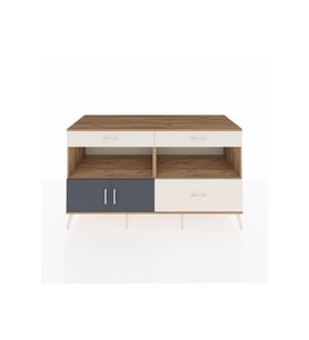 Kronos Konsol 2 Raflı 3 Çekmeceli 2 Kapaklı 176x59x99 Çam-Antrasit/Aytaşı