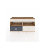 Kronos Konsol 2 Raflı 3 Çekmeceli 2 Kapaklı 176x59x99 Çam-Antrasit/Aytaşı