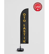 Oto Lastik Yelken Bayrak Set (No:2) - Raşel Kumaş 1. Kalite