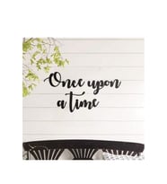 Once Upon A Time Duvar Süsü Duvar Yazısı Dekoratif Ahşap Duvar Süsü