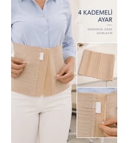 Kadın Abdominal Korse 26 Cm Karın Ve Bel Bölgesi 4 Kademeli Ayarlanabilir Korse