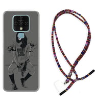Tecno Camon 16 18P Pova Kılıf Boyun Asklı Rasta Silikon Purest Evil 1627