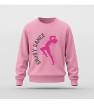 Enjoy Dance Tasarım Baskılı Basic Sweatshirt (Pembe)