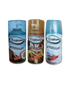 Tropicana Air Freshener Oda Kokusu Coconut Hindistan Ceviz Musk Misk Soft Oda Sprey 260 Ml X 3 Adet
