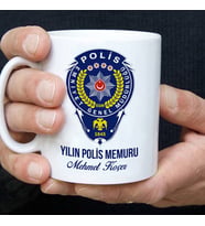 Polislere Özel İsimli Kahve Kupası