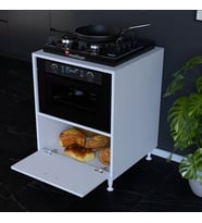Modilayn Loya 59,6 X 87,4 X 56 Cm Set Altı Dolap Alt Kapaklı Ocak Altı Mini Midi Mikrodalga Fırın Dolabı
