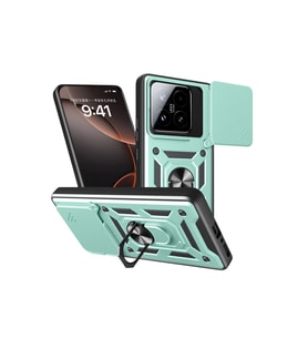 Xiaomi Mi 15t Pars Lens Yüzüklü Silikon - Yeşil