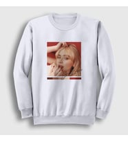 Presmono Unisex Beyaz Poster Sabrina Carpenter Sweatshirt 471731tt