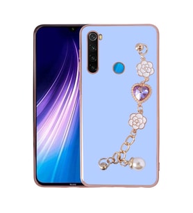 Xiaomi Redmi Note 8 Kılıf El Tutamaçlı Taka Silikon Kılıf (Mor)