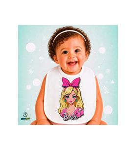 Barbie Keten Bebek Mama Önlüğü – Yumuşak, Emici, Yıkanabilir, Özel Tasarım P008