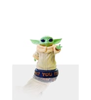 Baby Yoda Mandalorian 5 Cm Heykel Büst 12K Detaylı Reçine (Plastik Değildir)