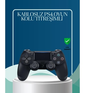 Kablosuz PS4 Oyun Kolu Çift Motor Titreşimli Uzun Bataryalı