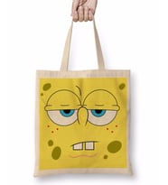 Sünger Bob Bez Çanta Uzun Saplı