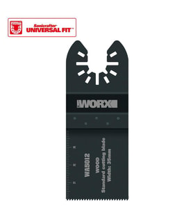 WORX WA5012 Çok Amaçlı Raspalama Makinası İçin 35x40mm Ahşap, Fiberglas, PVC Universal Kesme Bıçağı